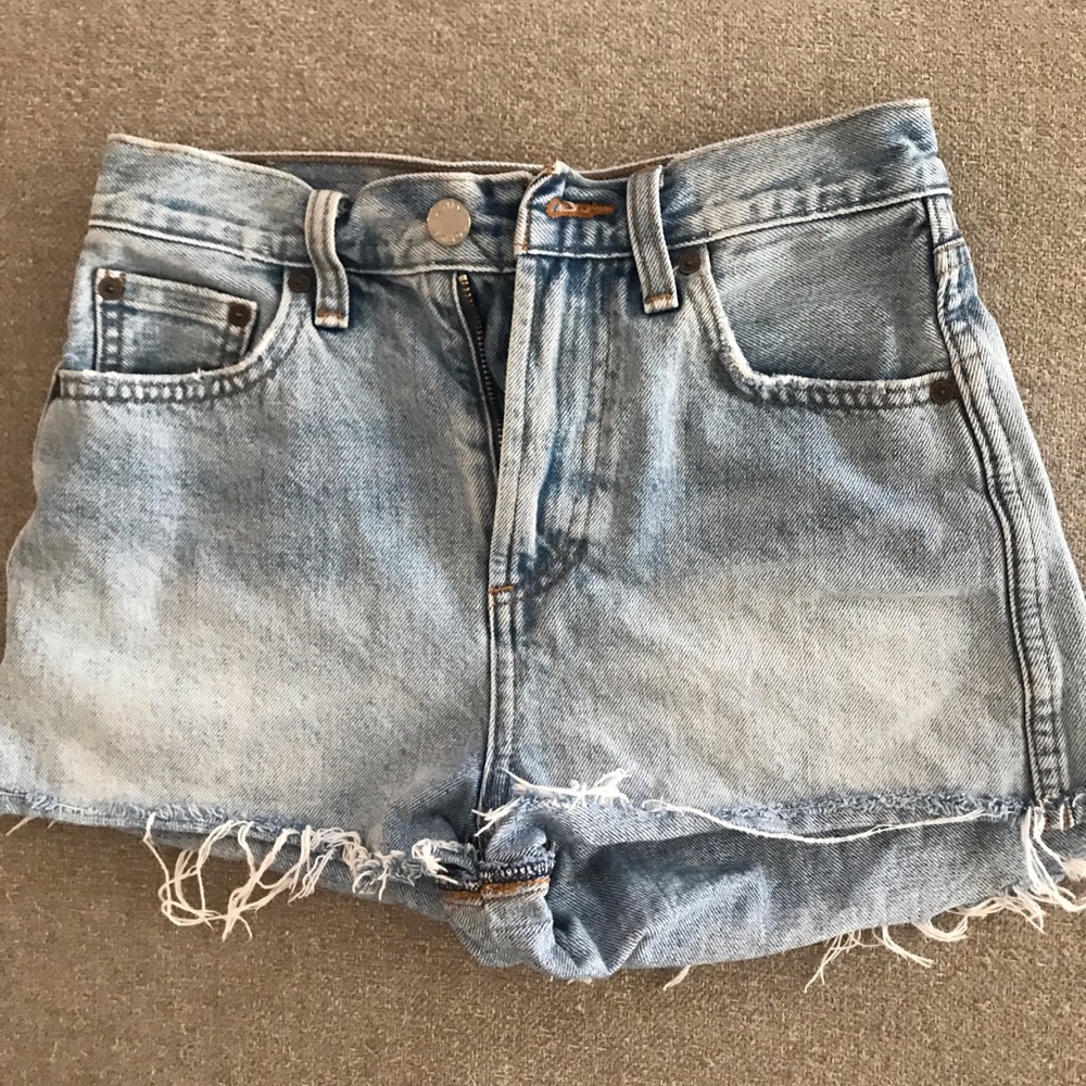 Denim Forum the Farrah Cheeky shorts, size 24
